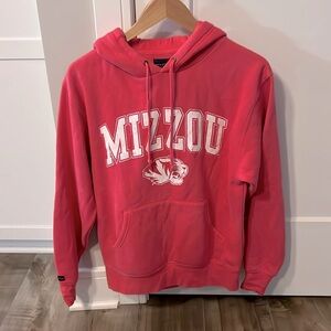 EUC Pink Mizzou Jansport Hoodie Size Small